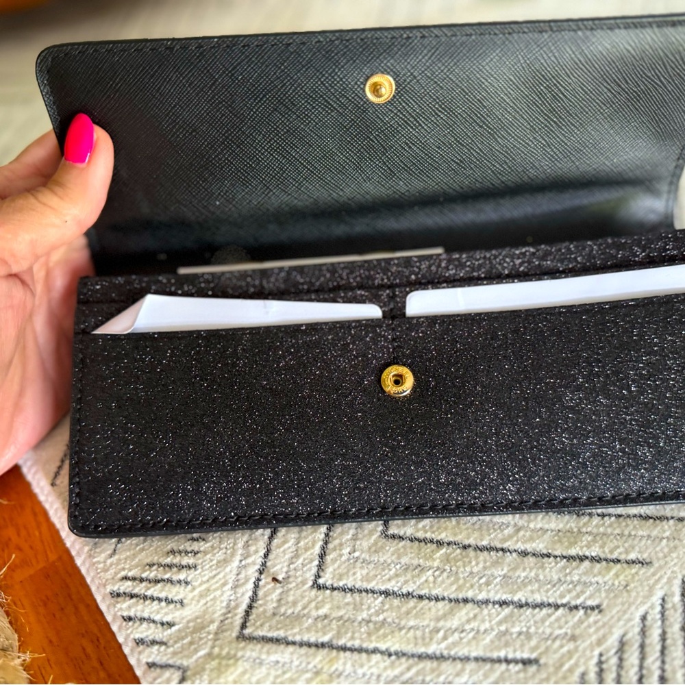 Michael Kors, black sparkly wallet - never used